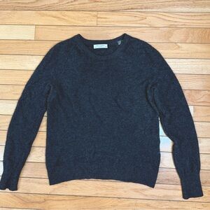 Equipment 100% cashmere crew neck xs charcoal